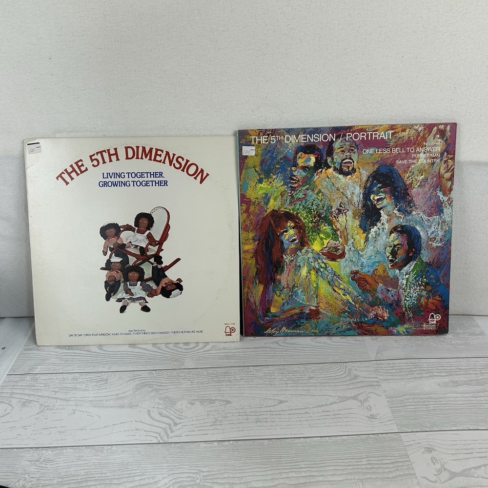 The 5th Dimension Portrait and Living Together Growing Together  and Vinyl 2 LPs